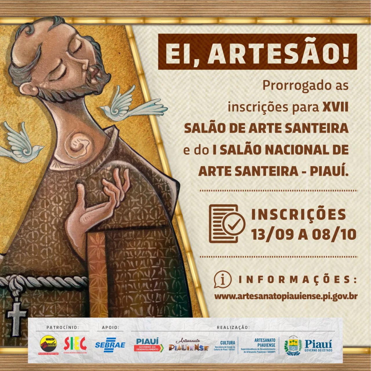 Prorrogada a inscrição para o Salão