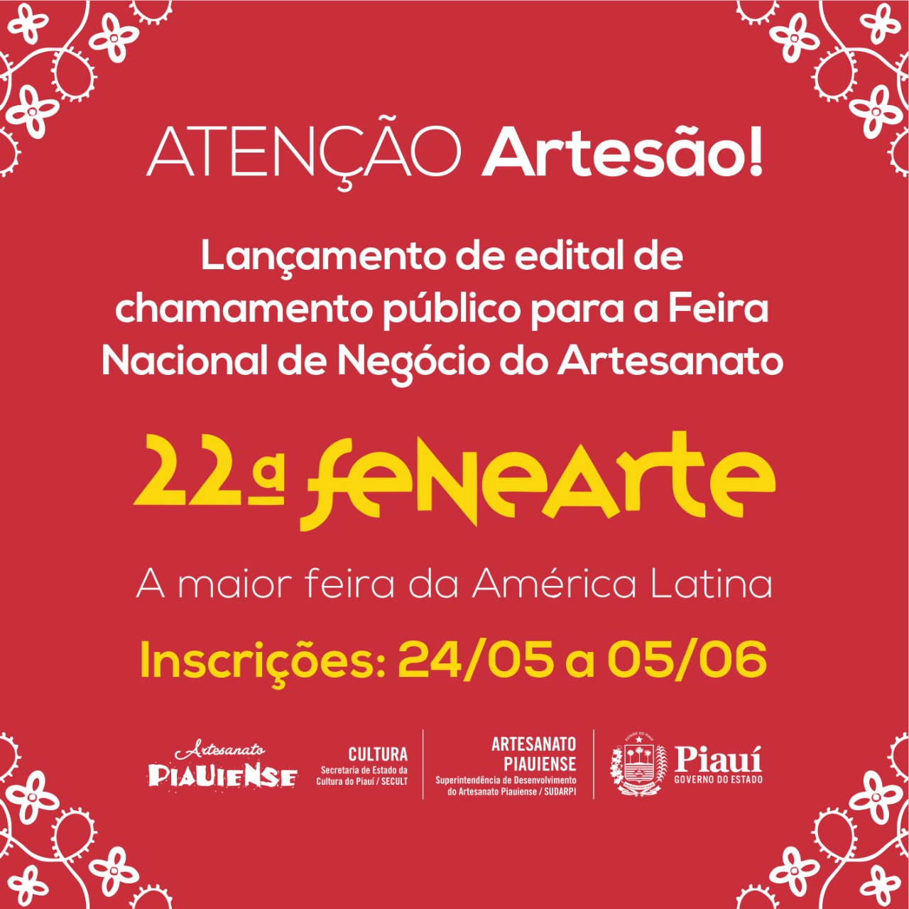Edital de Chamamento Público Fenearte